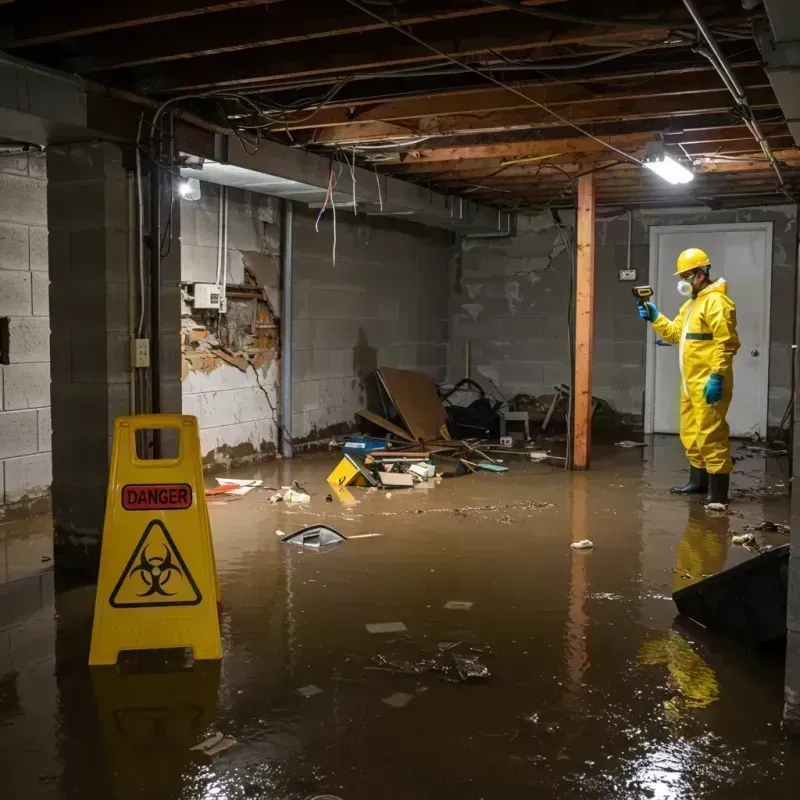 Flooded Basement Electrical Hazard in Cedar County, MO Property